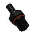 PCV valve, black with brown rubber seal and threaded port