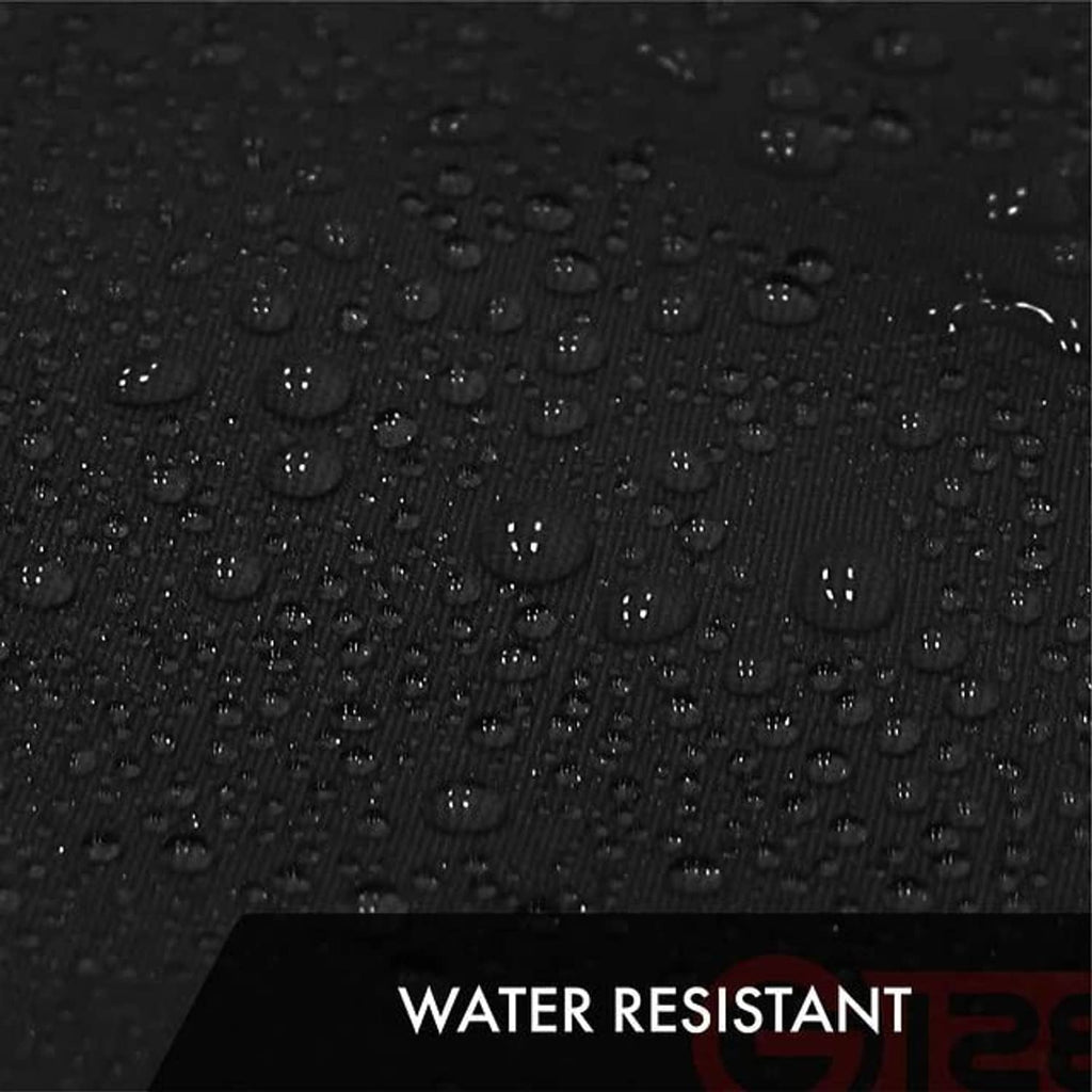 Water-resistant polyester fabric texture with dotted pattern on dark flag surface