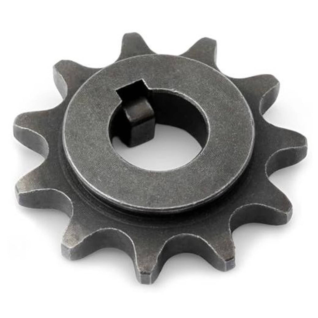 Steel front sprocket gear for electric dirt bike chain, dark gray with 11 teeth