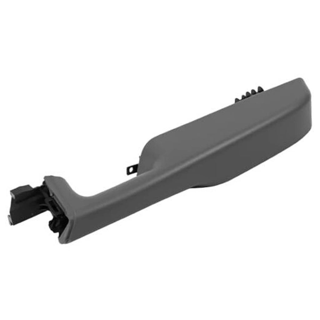 Light gray front door armrest handle for passenger side, long handle with mounting bracket