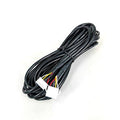 Black 26 AWG battery monitor cable with white multi-pin connector