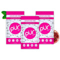 PUR pomegranate mint chewing gum multipack, aspartame-free, xylitol, 55 pieces each