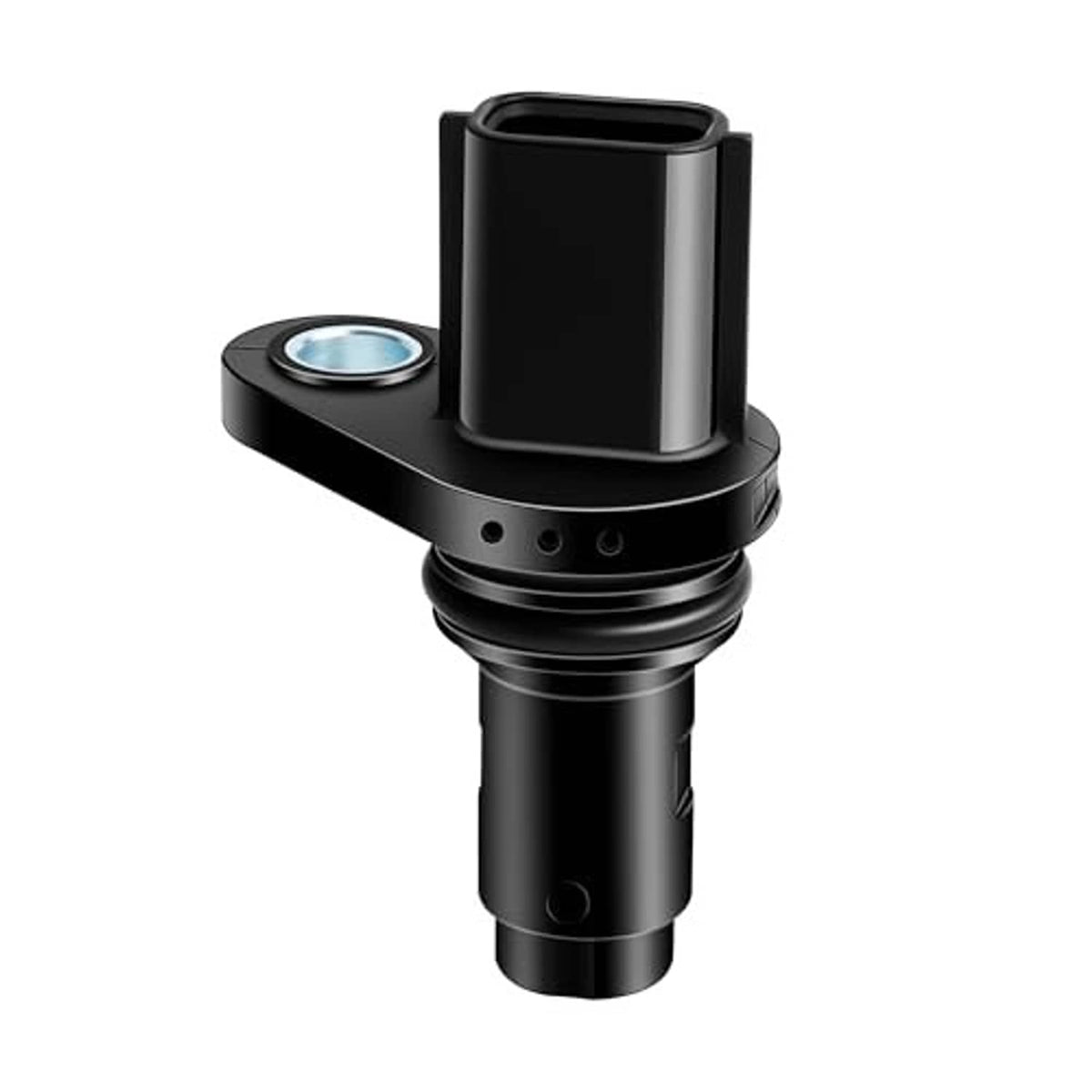 Camshaft position sensor, compact black module with top plug and side seal opening