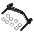Black 20mm post mount disc brake caliper adapter with bolts and washers, set