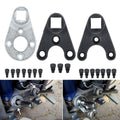 Outboard trim tilt pin wrench set with metal wrenches and black replacement pins