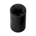 Black 1/2 in drive utility socket, five-point interior