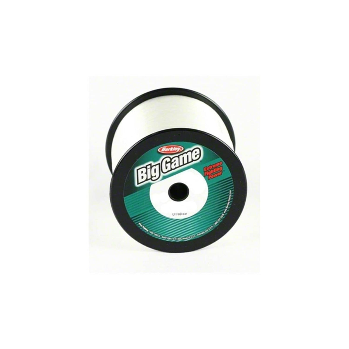 Berkley Trilene Big Game fishing line spool label, clear monofilament
