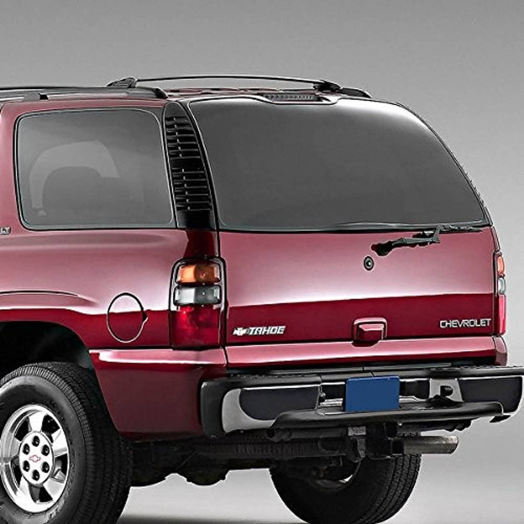 Smoked-lens LED third brake light mounted on rear of SUV with black housing