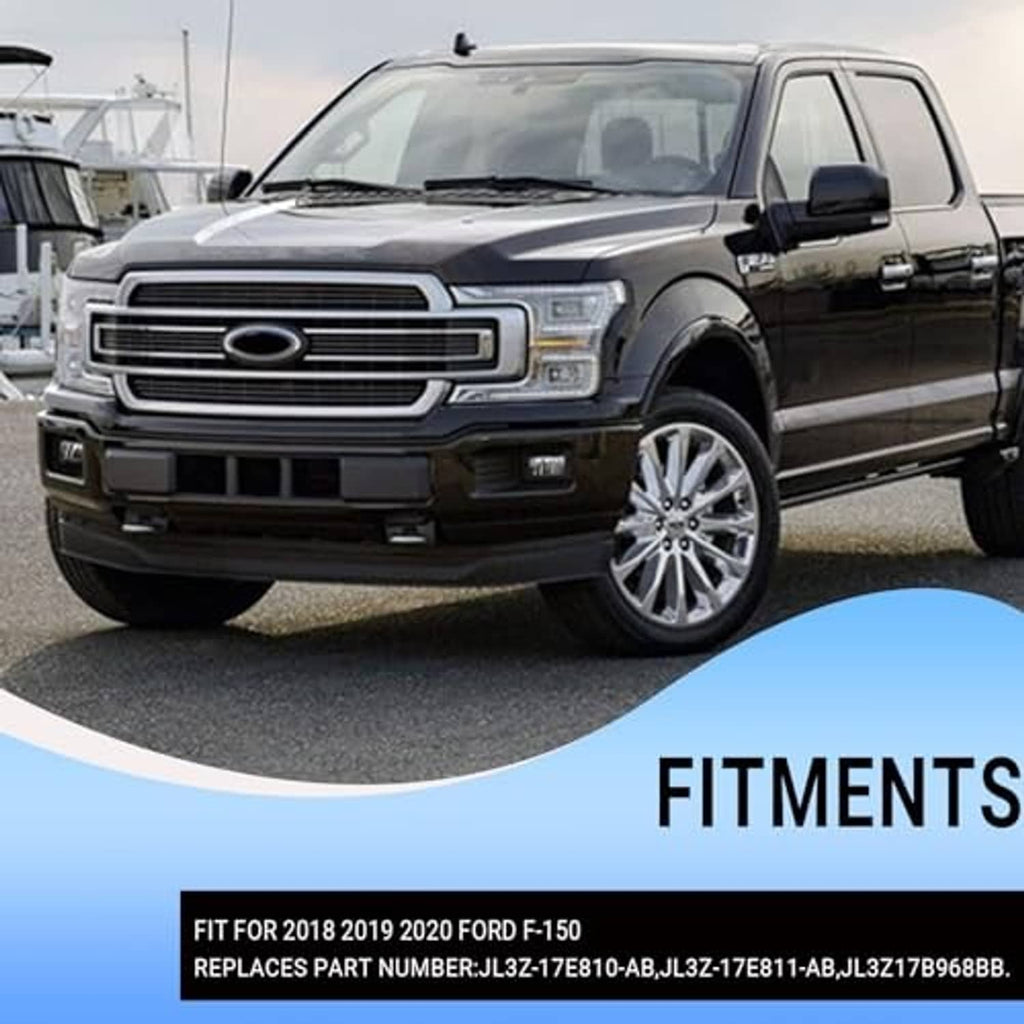 Black front bumper grille insert trim installed on vehicle front grille area