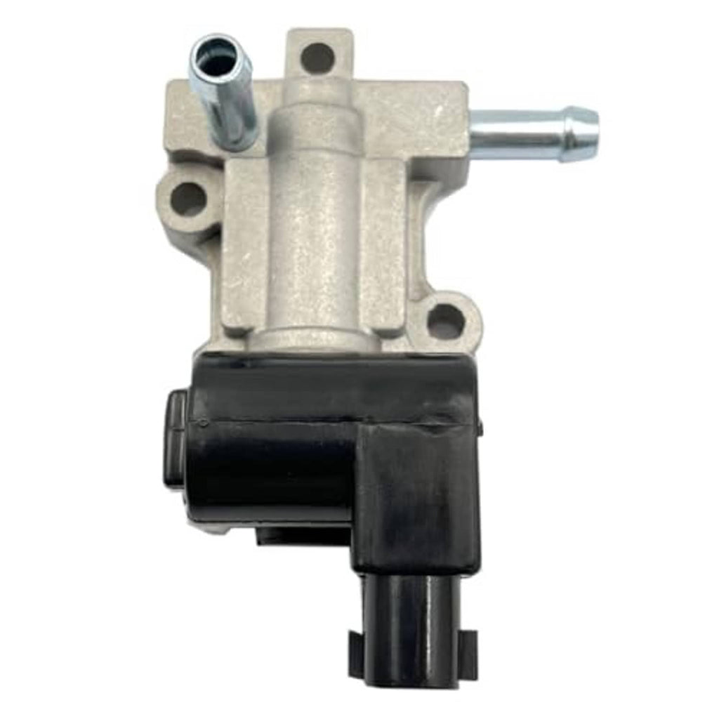 Idle air control (IAC) valve motor with black mounting block and metal inlet