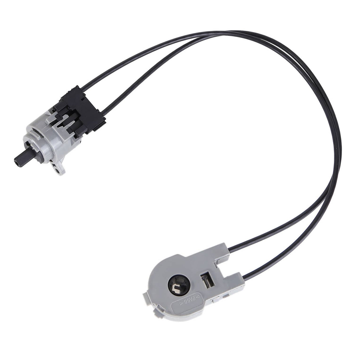 A/C mode control switch and cable harness, gray switch body with black connector end