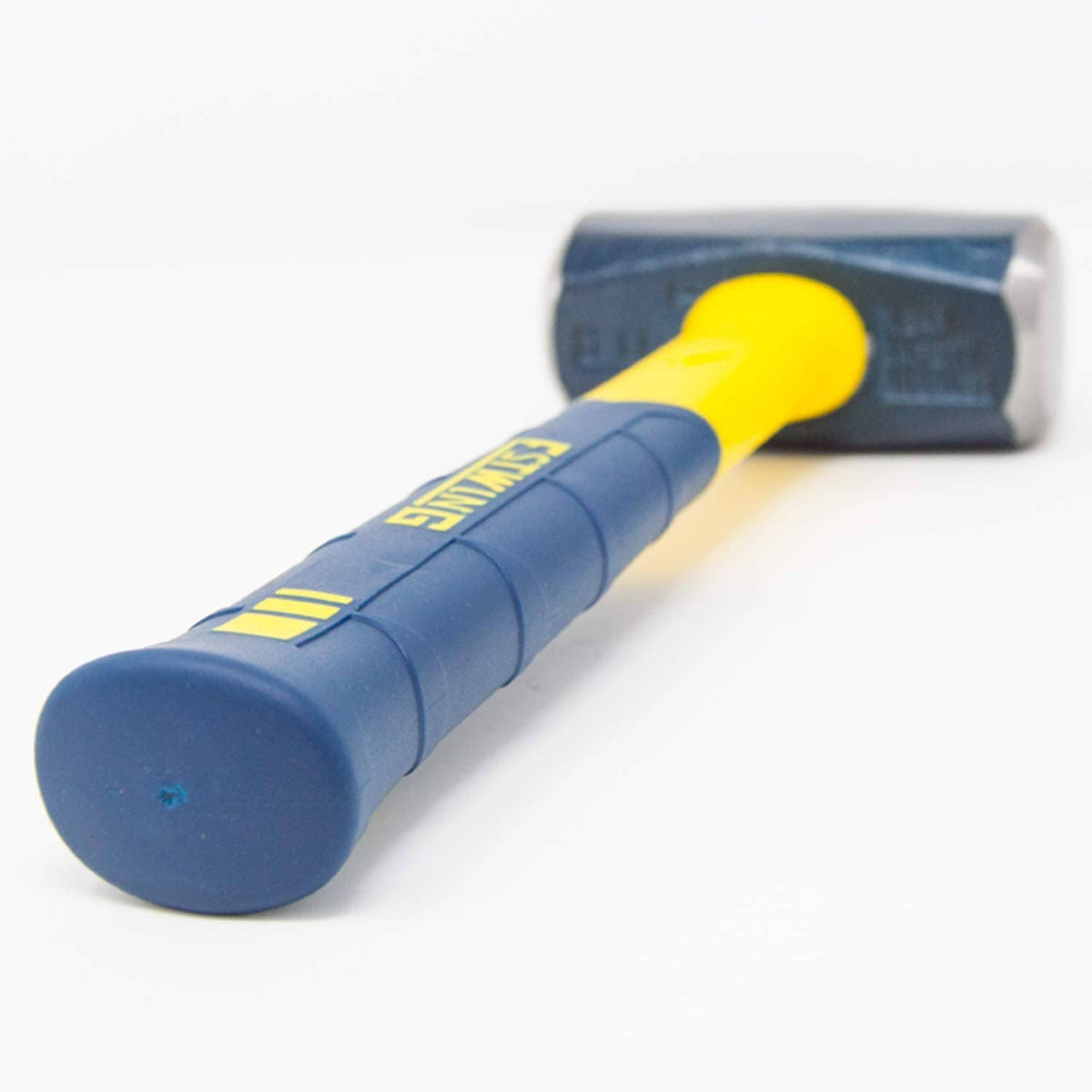 Estwing 2-lb sledge hammer with blue grip, yellow fiberglass handle, logo branding