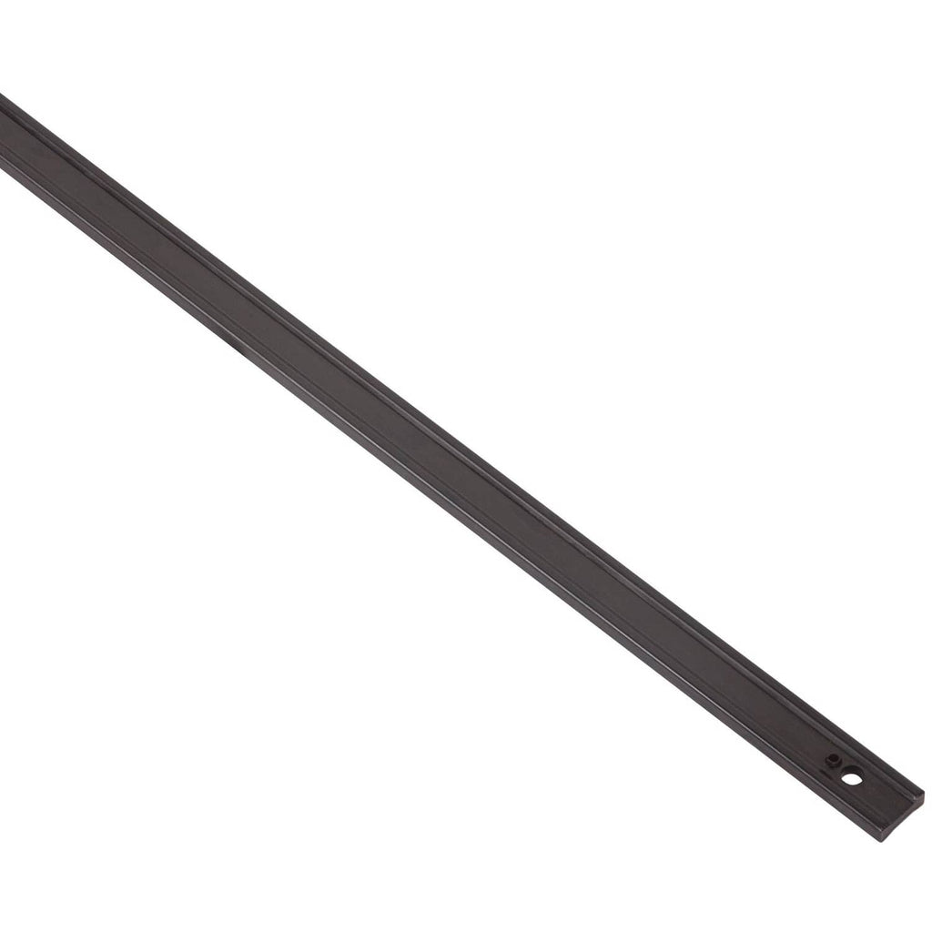 Black metal bar for Irwin one-handed bar clamp, long and flat with mounting hole.