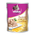 Whiskas Purrefectly Chicken cat food pouch with chicken entree, 85g