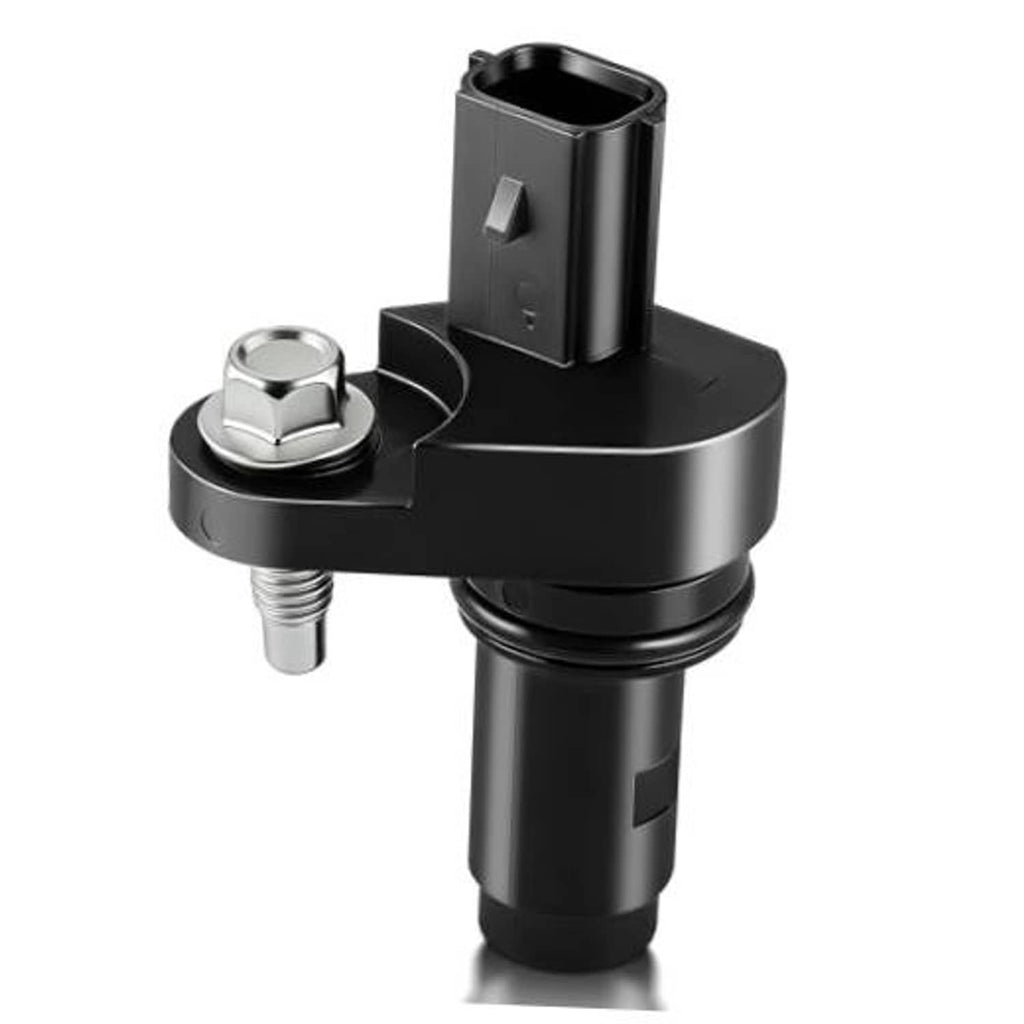 Crankshaft position sensor with black plastic housing and metal mounting bolt