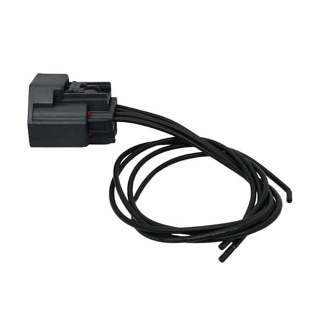 Electronic throttle wiring harness with black connector and bundled wires