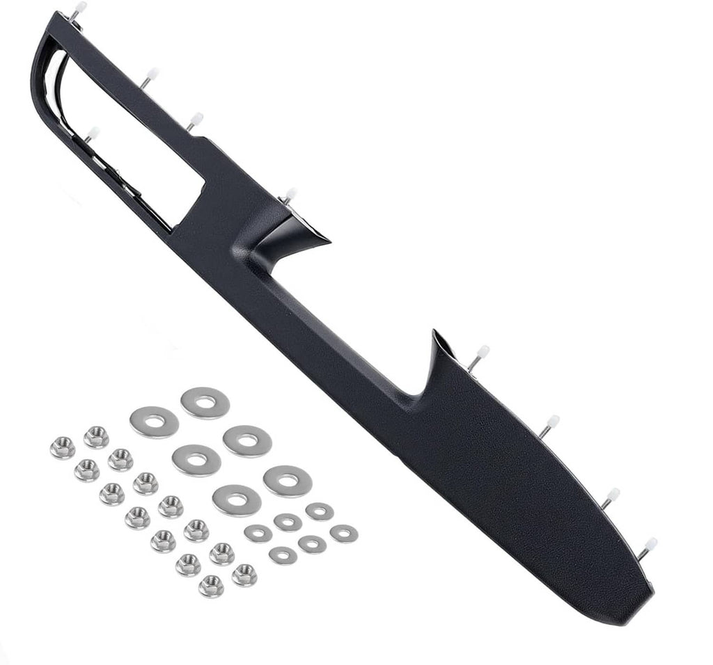 Black armrest handle repair trim with included screws and washers hardware set