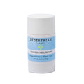 Pedestrian Project cracked heel repair balm bottle with blue label and white cap