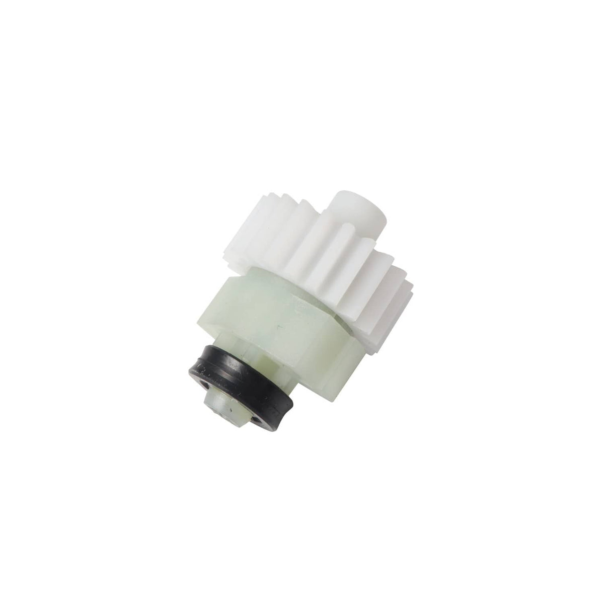 Air intake manifold vacuum sensor connector with white housing and black rubber seal