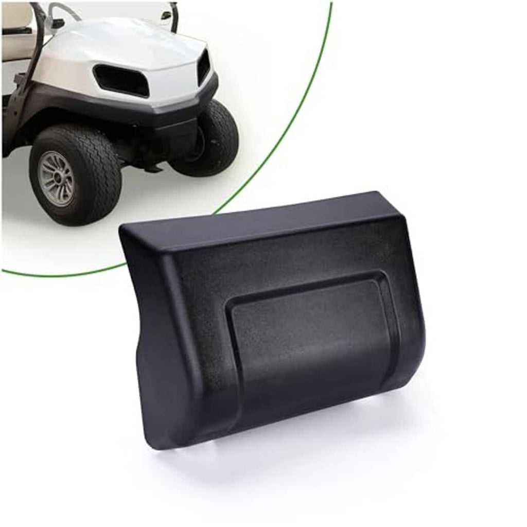 Front bumper rubber insert for golf cart, dark gray/black with raised center panel