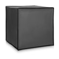 Dark fabric protective cover case with fold-over panels, rectangular Thermomix fit