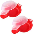 RivetOak Microwave Omelet Maker, Egg Maker for Kitchen Cooking Tool Set Red and clear