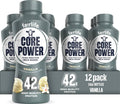 Vanilla protein shake bottle with 42g protein label, 14 fl oz