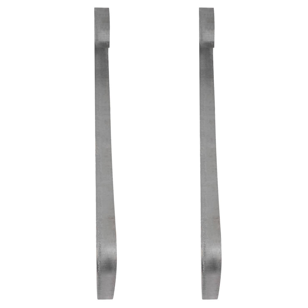 Metal quick-attach bracket strap, two long flat pieces with straight mounting ends