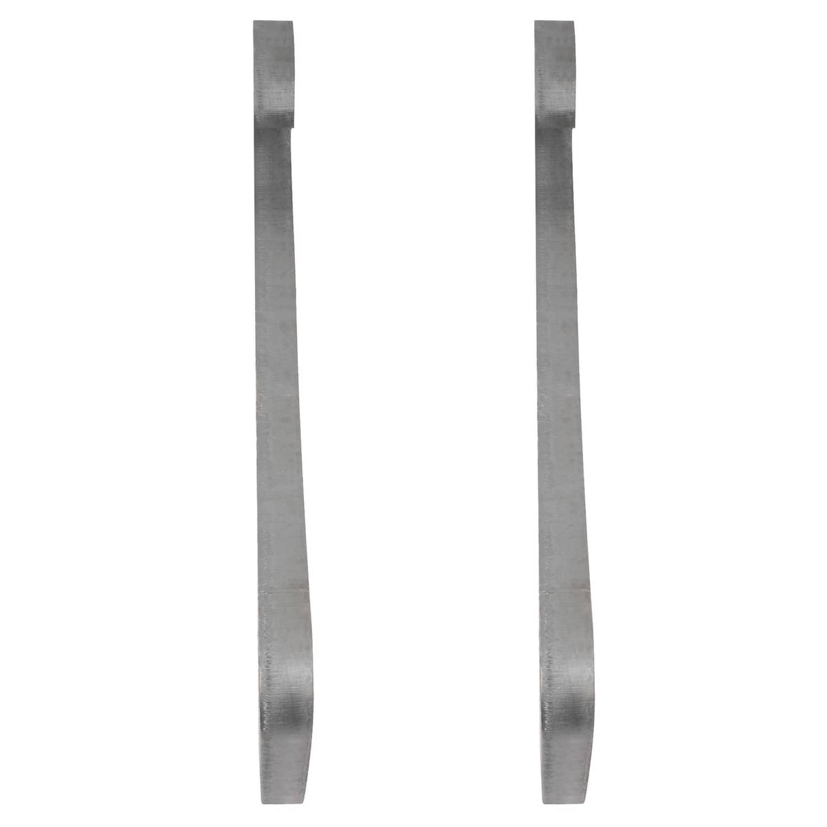 Metal quick-attach bracket strap, two long flat pieces with straight mounting ends