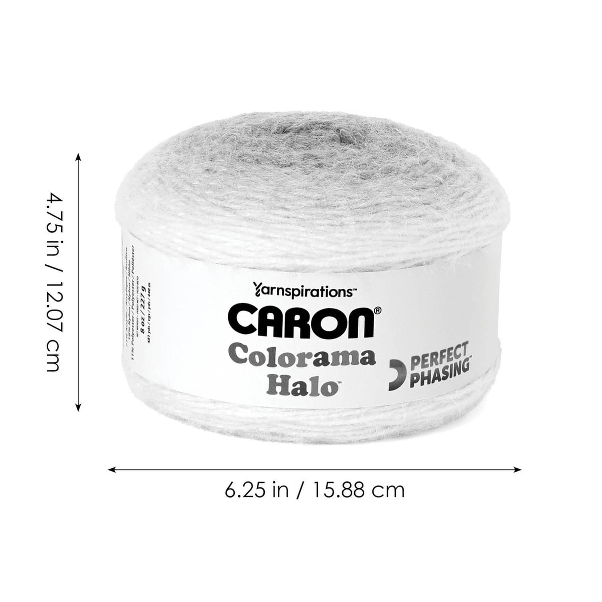 Caron Colorama Halo bulky yarn skein, light nutmeg frost, 6.25 in
