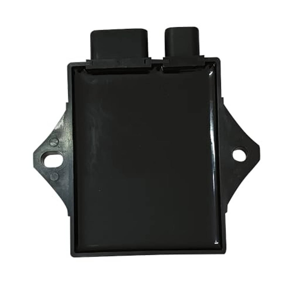 Ignition module CDI box, black rectangular housing with mounting bracket tabs