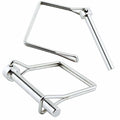 316 stainless steel PTO safety coupler locking pin, square frame with locking clip and handle