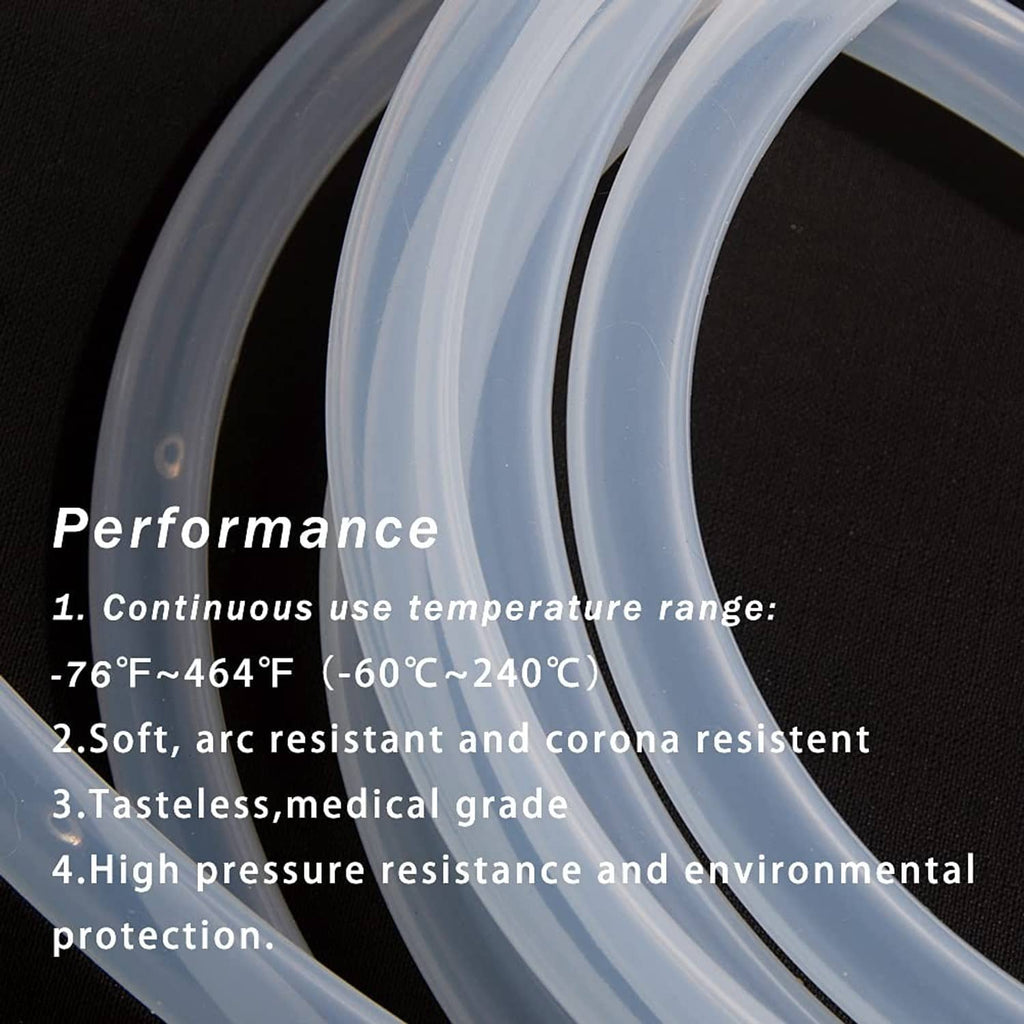 Transparent silicone tubing curves with consistent wall thickness