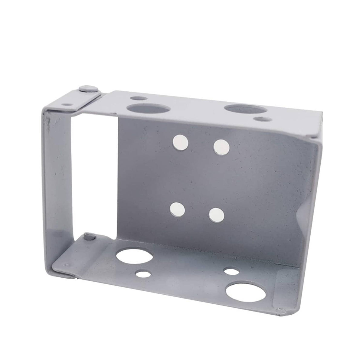 RONGYOUNG low-profile blind bracket (white) with mounting holes, front view