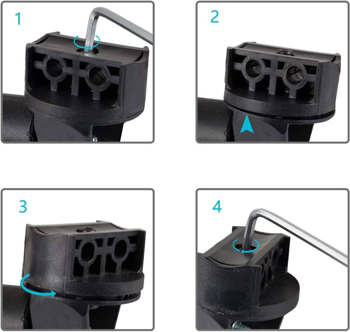 Rearview mirror mounting bracket close-up with clip and screw holes