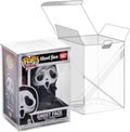 Clear plastic protector case for 4-inch Funko Pop figures, open lid with tab closure