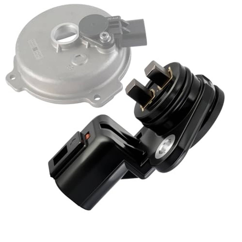 Camshaft position sensor with black harness plug and gray sensor housing