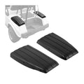 Black golf cart scuff guard set of 2 with ribbed surface and mounting holes