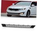 Front lower grille insert, black mesh honeycomb pattern
