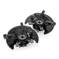 Front left and right steering knuckle assembly with wheel hub and bearing