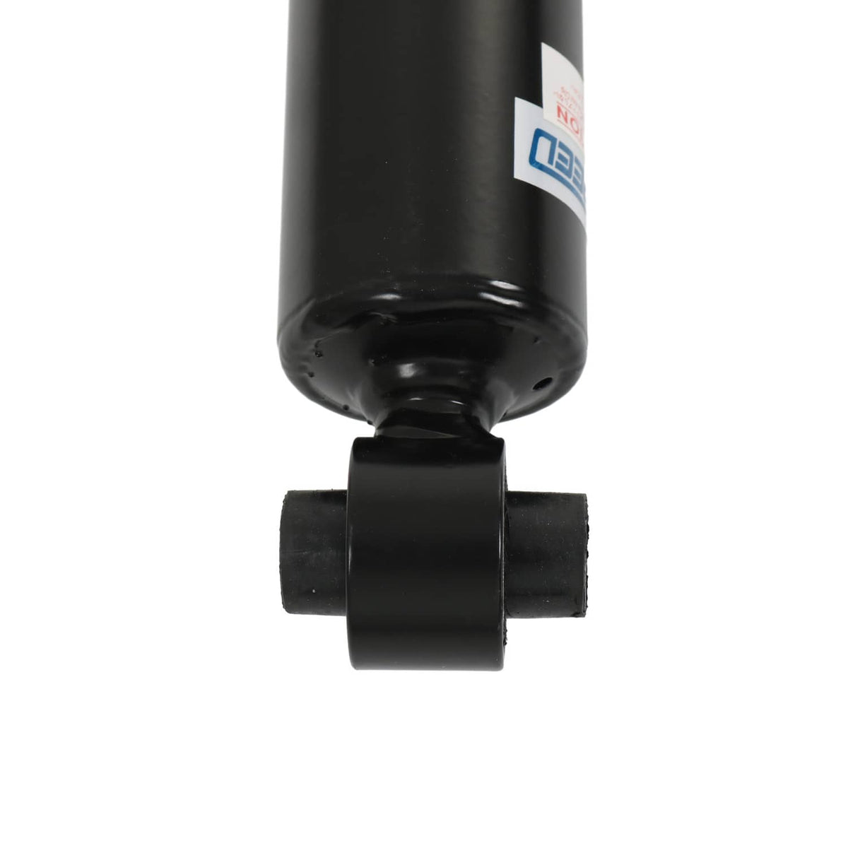 Coilover strut top bushing and end mount with black shock housing