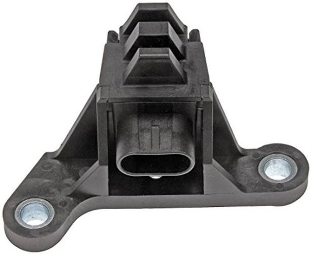 Crankshaft position sensor with front electrical socket and two side mounting brackets