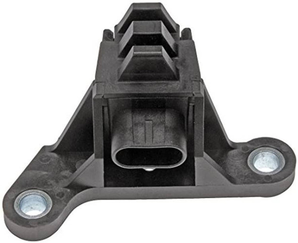 Crankshaft position sensor with front electrical socket and two side mounting brackets