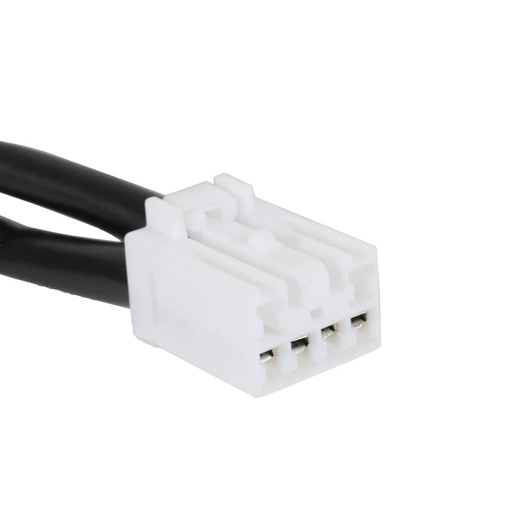 Ignition lock cylinder wiring harness plug with white multi-pin connector