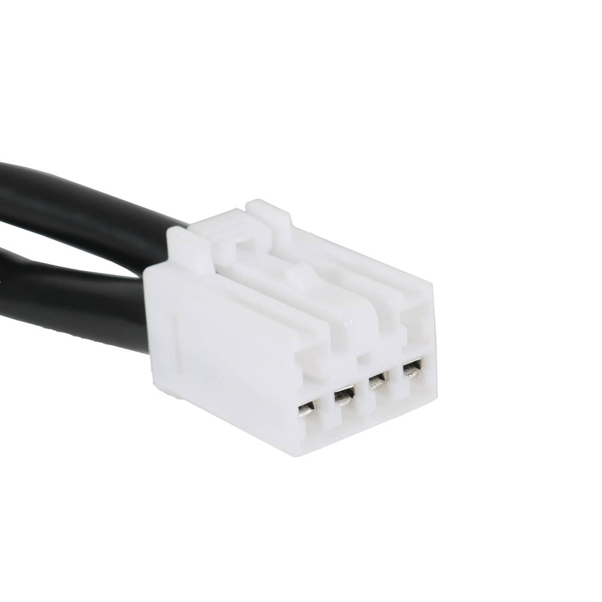 Ignition lock cylinder wiring harness plug with white multi-pin connector