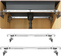 Stainless steel undermount sink support bracket with adjustable rails