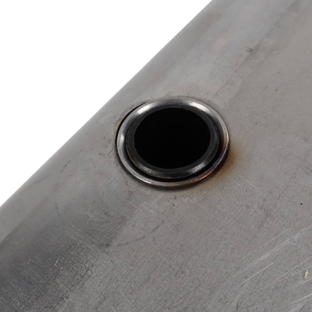 Steel equalizer bushing housing with inner rubber seal opening