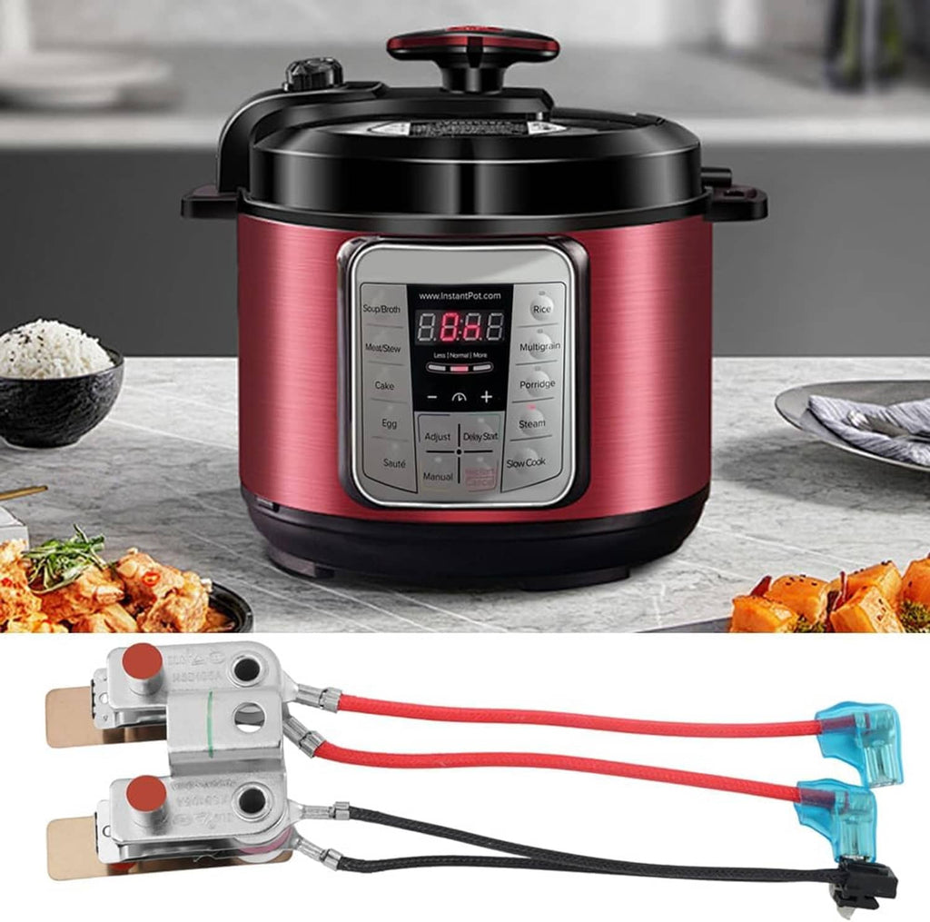 Electric pressure cooker with control panel and two stainless pressure sensor switches