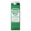 Green Dr. Bronner’s Magic Soap refill bottle, 32 fl oz, white cap