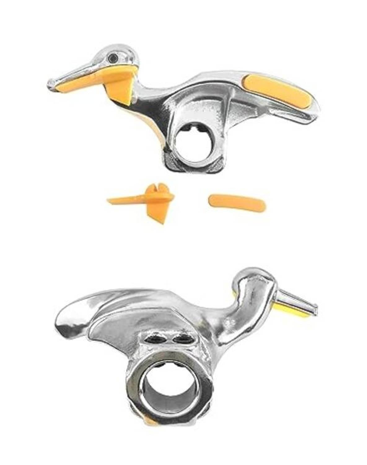 2-pack tire changer duckhead tools with yellow handles and orange accessory bits